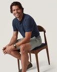 34 Heritage Slub Short Sleeve Henley Tee - Blue Night-Men's T-Shirts-Brooklyn-Vancouver-Yaletown-Canada