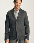 34 Heritage Double Face Blazer - Anthracite Melange-Men's Blazers-Brooklyn-Vancouver-Yaletown-Canada
