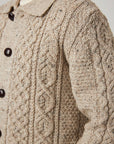 Peregrine Hudson Aran Cardigan - Skiddaw-Men's Sweaters-Brooklyn-Vancouver-Yaletown-Canada