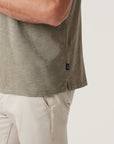 34 Heritage Slub SS Henley Pastel Olive-Men's T-Shirts-Brooklyn-Vancouver-Yaletown-Canada