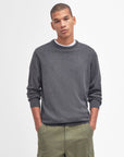 Barbour Pima Cotton Crewneck Sweater - Charcoal-Men's Sweaters-Brooklyn-Vancouver-Yaletown-Canada