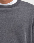 Barbour Pima Cotton Crewneck Sweater - Charcoal-Men's Sweaters-Brooklyn-Vancouver-Yaletown-Canada