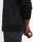 Barbour Croscombe Knitted Zip Through - Charcoal Marl-Men's Sweaters-Brooklyn-Vancouver-Yaletown-Canada