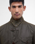 Barbour Beacon Sports Wax Jacket - Olive-Men's Jackets-Brooklyn-Vancouver-Yaletown-Canada