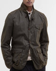 Barbour Beacon Sports Wax Jacket - Olive-Men's Jackets-Brooklyn-Vancouver-Yaletown-Canada