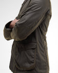Barbour Beacon Sports Wax Jacket - Olive-Men's Jackets-Brooklyn-Vancouver-Yaletown-Canada