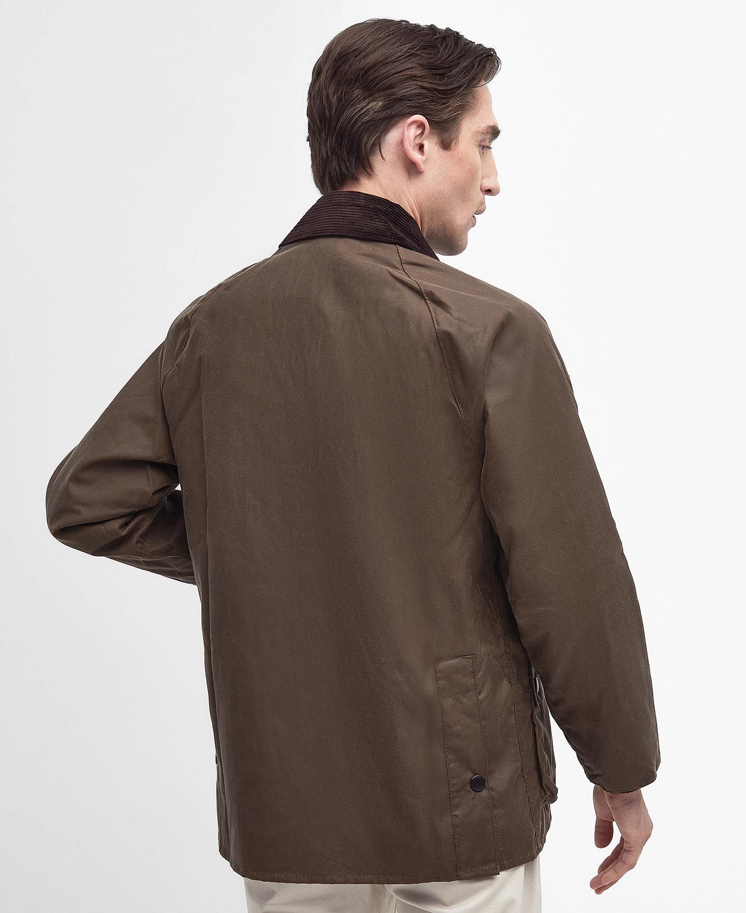 Barbour Bedale Wax Coat - Bark. Shop Men's Coats. Premium Denim