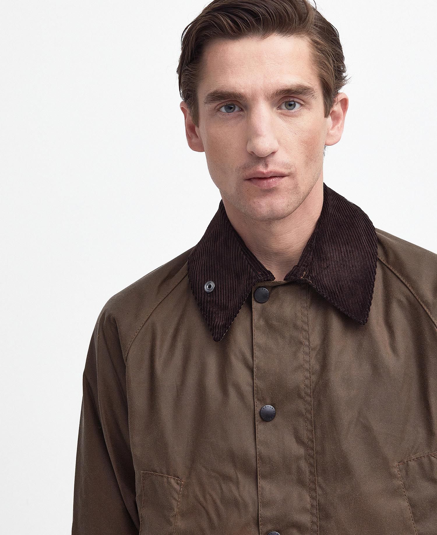 Barbour Bedale Wax Coat - Bark-Men's Coats-Brooklyn-Vancouver-Yaletown-Canada