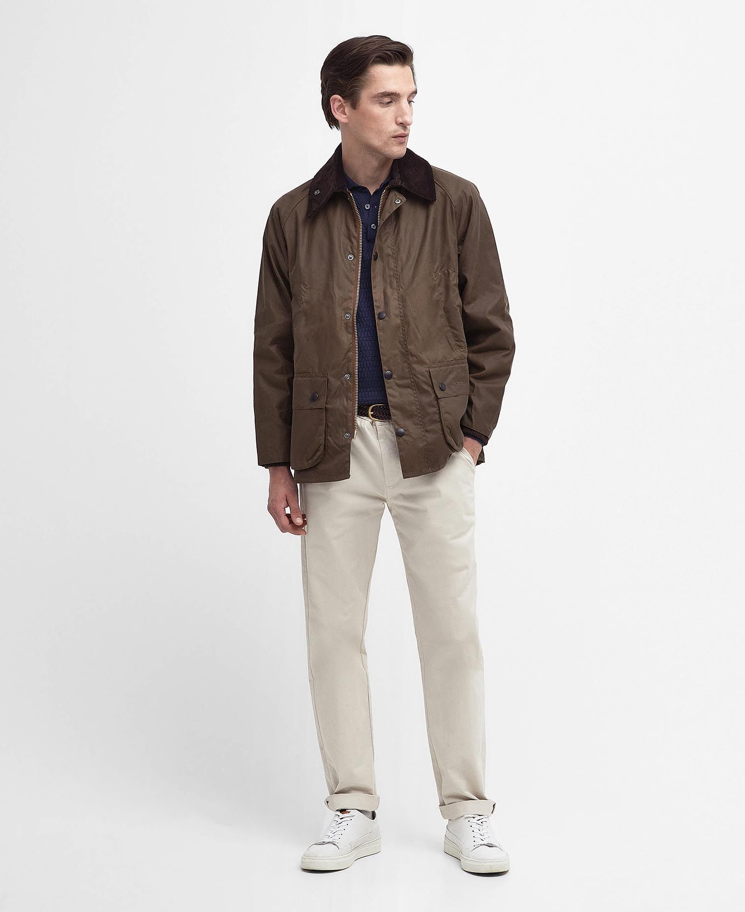 Barbour Bedale Wax Coat - Bark-Men's Coats-Brooklyn-Vancouver-Yaletown-Canada