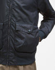 Barbour Modern Royston Wax Jacket - Navy-Men's Jackets-Brooklyn-Vancouver-Yaletown-Canada
