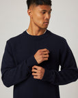 Peregrine Makers Crew Jumper - Navy-Men's Sweaters-Brooklyn-Vancouver-Yaletown-Canada