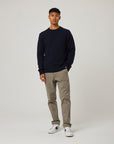 Peregrine Makers Crew Jumper - Navy-Men's Sweaters-Brooklyn-Vancouver-Yaletown-Canada