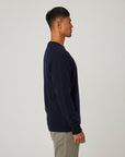Peregrine Makers Crew Jumper - Navy-Men's Sweaters-Brooklyn-Vancouver-Yaletown-Canada
