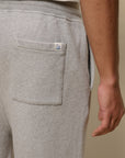 Merz Authentic Fleece Cuffed Sweatpants - Grey Melange-Men's Pants-Brooklyn-Vancouver-Yaletown-Canada