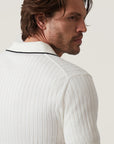 34 Heritage Polo Sweater - Off White-Men's Sweaters-Brooklyn-Vancouver-Yaletown-Canada