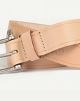 Bleu de Chauffe Manille Naturel / Silver Belt-Men's Belts-Yaletown-Vancouver-Surrey-Canada