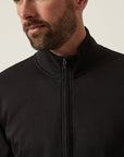 34 Heritage High Neck Zip-Up Black-Men's Sweaters-Brooklyn-Vancouver-Yaletown-Canada