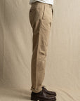 COF Studio Officer Pants Double Twisted Twill Beige-Men's Pants-Brooklyn-Vancouver-Yaletown-Canada