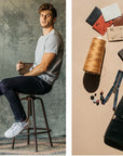 Kato CORE-The Pen Slim 10.5 Oz Denim-Indigo Black Raw-Men's Denim-Yaletown-Vancouver-Surrey-Canada