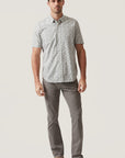34 Heritage Grove Short Sleeve Shirt Olive-Men's Shirts-Brooklyn-Vancouver-Yaletown-Canada