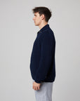 Peregrine River Zip Through Cardigan - Navy-Men's Sweaters-Brooklyn-Vancouver-Yaletown-Canada
