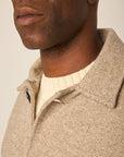Peregrine Scout Wool Coat - Oak Heringbone-Men's Coats-Brooklyn-Vancouver-Yaletown-Canada