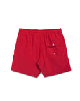 Bather Solid Red Swim Trunk - Red-Men's Shorts-Brooklyn-Vancouver-Yaletown-Canada