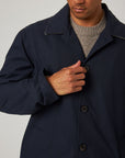 Peregrine Street Trench Coat - Navy-Men's Coats-Brooklyn-Vancouver-Yaletown-Canada
