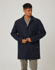 Peregrine Street Trench Coat - Navy-Men's Coats-Brooklyn-Vancouver-Yaletown-Canada