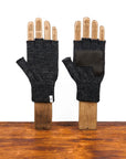Upstate Ragg Wool Fingerless W/Deerskin FW23-Men's Accessories-Yaletown-Vancouver-Surrey-Canada