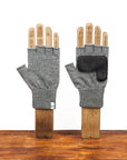 Upstate Ragg Wool Fingerless W/Deerskin FW23-Men's Accessories-Yaletown-Vancouver-Surrey-Canada
