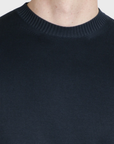 Fiesoli Crew Ls Sweater - Notte-Men's Sweaters-Brooklyn-Vancouver-Yaletown-Canada