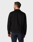 34 Heritage - Travis Black Brushed Denim Jacket-Men's Jackets-Brooklyn-Vancouver-Yaletown-Canada
