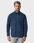34 Heritage Overshirt Dark Blue-Men's Shirts-S-Brooklyn-Vancouver-Yaletown-Canada