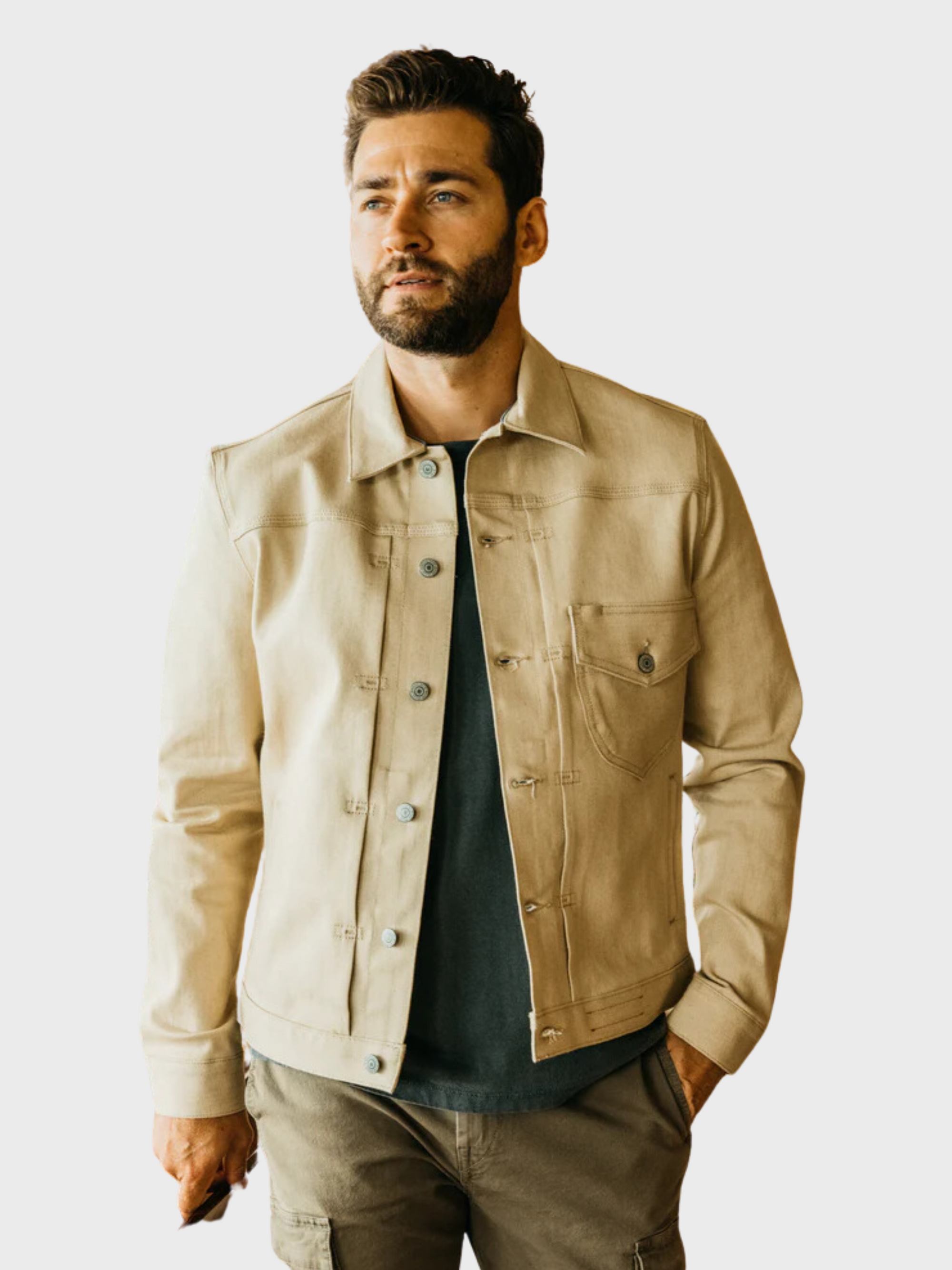 Kato The Blade Jacket Raw Beige-Men&#39;s Jackets-S-Brooklyn-Vancouver-Yaletown-Canada