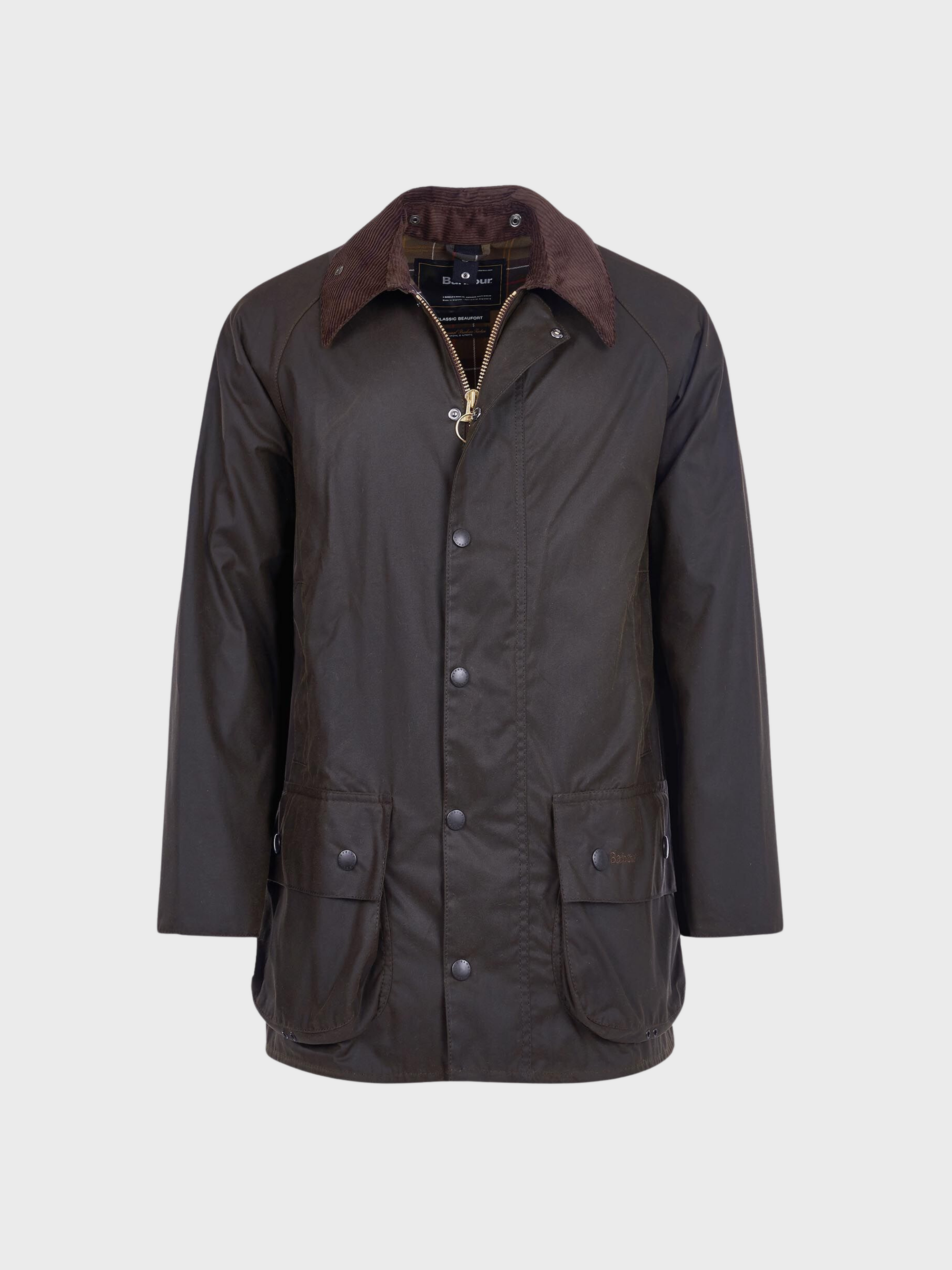 Barbour Coat Classic Beaufort Wax Olive-Men's Coats-Brooklyn-Vancouver-Yaletown-Canada