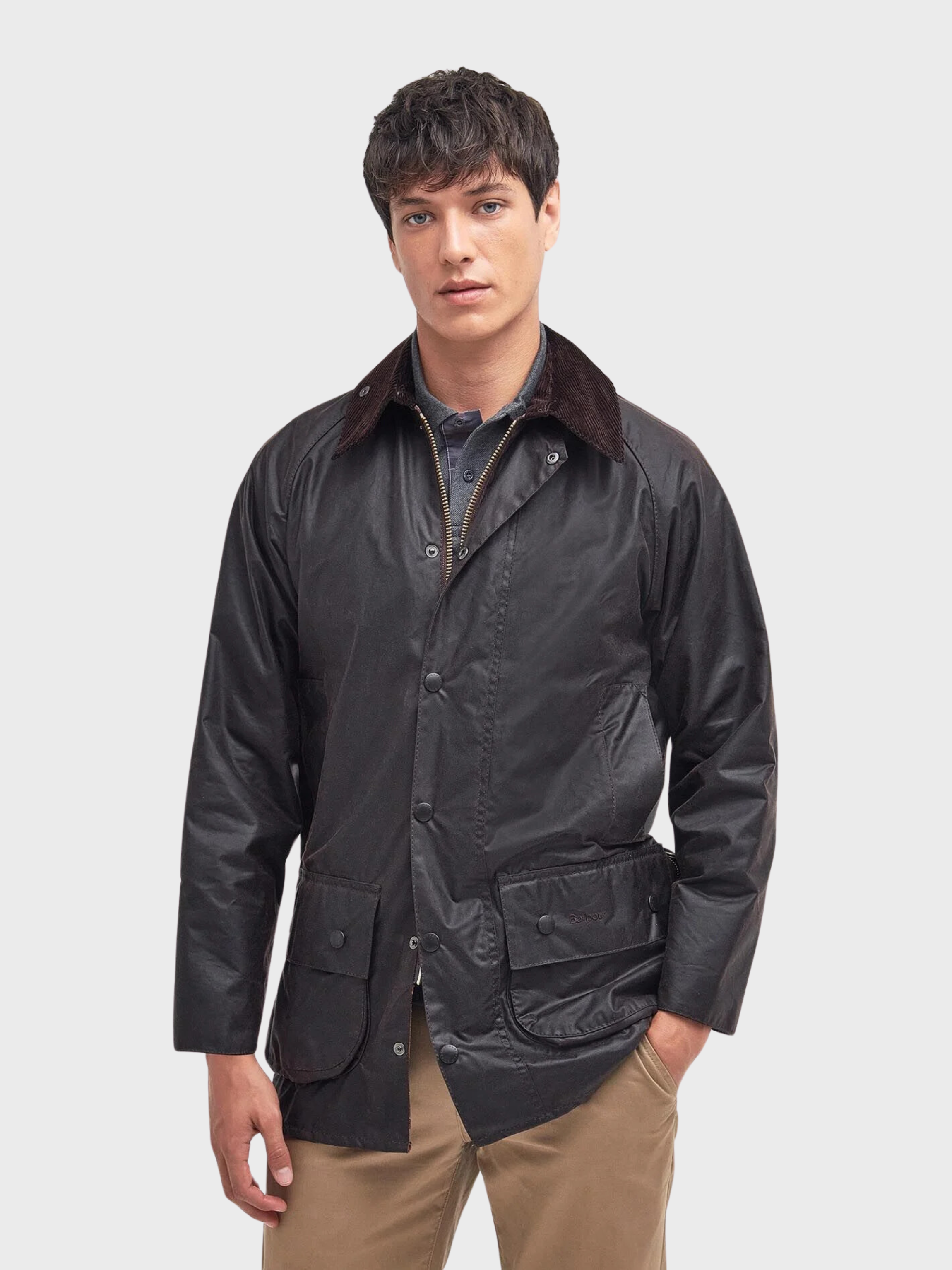 Barbour Beaufort Waxed Jacket - Sage. Shop Men's Coats. Premium Barbour Beaufort Waxed Jacket - Sage. Shop Men's Coats. Premium