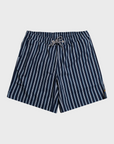 Far Afield Graphic Swim Shorts - Helio Stripe Navy-Men's Shorts-Brooklyn-Vancouver-Yaletown-Canada