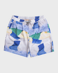 Far Afield Graphic Swim Shorts - Painted Landscape Print-Men's Shorts-Brooklyn-Vancouver-Yaletown-Canada