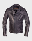 Schott Perfecto Raven Lambskin Leather Jacket Black-Men's Leather Jackets-Brooklyn-Vancouver-Yaletown-Canada