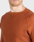Jude Neale Rogan Waffle Long Sleeve - Rust-Men's Shirts-Brooklyn-Vancouver-Yaletown-Canada