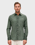 Ploumanch Harrison Poplin Shirt - Classic Fit - Nori-Men's Shirts-Brooklyn-Vancouver-Yaletown-Canada