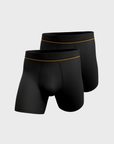Harry George 2 Boxer Briefs 6" Black-Men's Accessories-Brooklyn-Vancouver-Yaletown-Canada