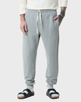 Merz Men's Loopwheeled Sweatpants - grey mel.-Men's Pants-Brooklyn-Vancouver-Yaletown-Canada