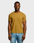 Easy Mondays Crew Neck Mustard-Men's T-Shirts-Brooklyn-Vancouver-Yaletown-Canada