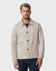 34 Heritage Herringbone Overshirt Beige-Men's Shirts-S-Brooklyn-Vancouver-Yaletown-Canada