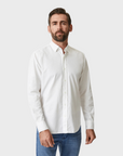 34 Heritage Luxe Twill Shirt Bright White-Men's Shirts-S-Brooklyn-Vancouver-Yaletown-Canada