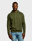 Easy Mondays Organic Cotton Hoodie Army-Men's Sweatshirts-Brooklyn-Vancouver-Yaletown-Canada