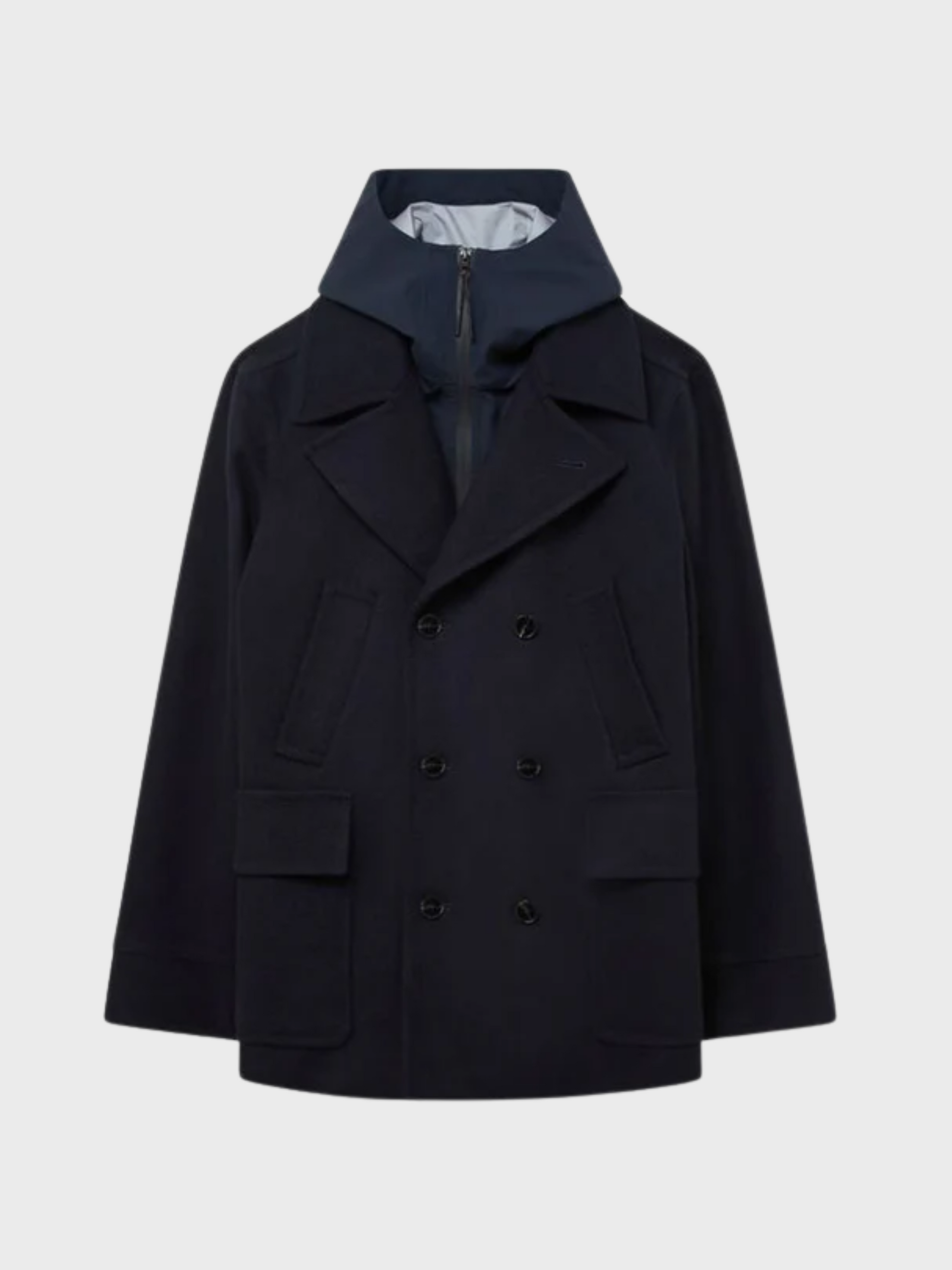 Palto Fiorentina Wp Peacoat Removable Hood - Navy-Men's Coats-Brooklyn-Vancouver-Yaletown-Canada