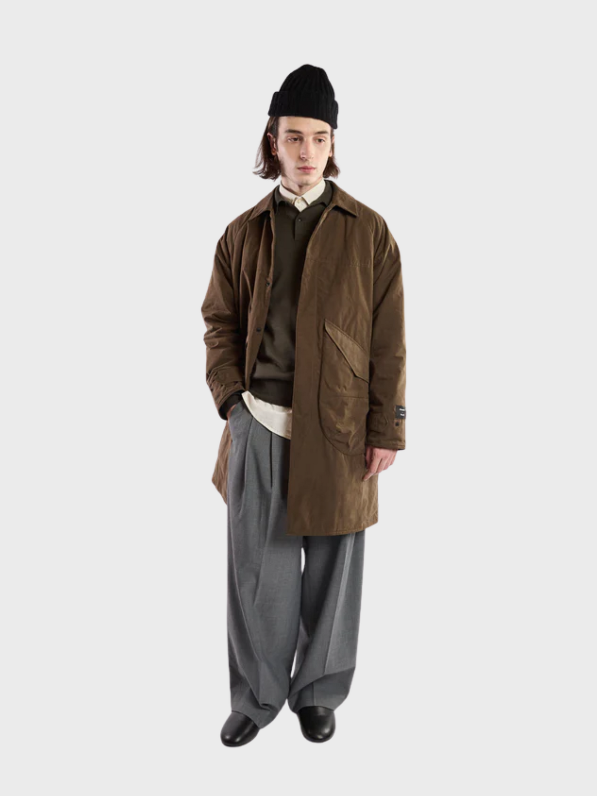 Palto Ragu Wp Trench - Olive-Men's Coats-Brooklyn-Vancouver-Yaletown-Canada